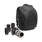 Manfrotto Advanced Travel III Photography Backpack for Camera and Laptop, Bag for Reflex/Mirrorless Camera with Lenses, with Interchangeable Dividers, Tripod Mount, Expandable Pocket, Side Access