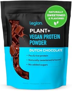 LEGION Plant+ Vegan Protein Powder, Chocolate - Rice and Pea, Plant Based Protein Blend. Gluten Free, GMO Free, Naturally Sweetened and Flavored, 20 Servings, (Chocolate)