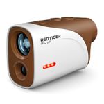 REDTIGER Mini Golf Range Finder with 1200 Yards, IP65 Range Finder Golf with Slope Switch, 7X Magnification, Magnetic & Rechargeable Rangefinder, Flag Pole Lock Vibration