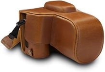 MegaGear Nikon D3500 Nikon D3500 Camera Case MegaGear MG1537 Nikon D3500 Ever Ready Leather Camera Case and Strap - Light Brown, Light Brown (MG1537)