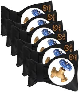 Hedoc Pro Outdoor Faucet Covers for Winter Freeze Protection, 6 Pack 6" W x 8.2" H Winter Faucet Insulation Cover Socks, Hose Bib Covers for Winter