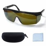 mozeeda Laser Safety Glasses Eye Protection, OD 5+190nm-480nm &750nm-2000nm Wavelength IPL Laser Glasses Eye Protection, Infrared Light for Laser Engraving Safety Goggles with Adjustable Temples