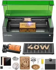 xTool S1 40W Laser Cutter and Laser Engraver for Tumblers, 23.93" x 15.16" Bed Size, 600mm/s Speed, Laser Engraving Machine, Laser Engraver for Wood and Metal, Acrylic, Big Project - Rotary Bundle