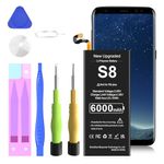 Galaxy S8 Battery, [Upgraded] 6000mAh High Capacity Li-Polymer EB-BG950ABE Replacement Battery for Samsung Galaxy S8 SM-G950 G950V G950A G950T G950P G950R4 with Screwdriver Tool Kit