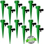 HORBAC 10-Pack Drip Irrigation Kit for Home Garden Plants, Self-Watering Spikes with Adjustable Slow Release Control, Universal Fit for 1.1 Inch Bottles, Automatic Watering Devices(Pack of 10)