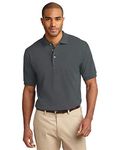 Port Authority Mens Pique Knit Polo (K420) -Steel Grey -3XL