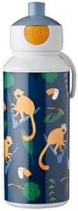 Mepal - Botella para Beber Campus Pop-up - Botella para Beber - Botella Agua a Prueba de Fugas para la Escuela - Sin BPA y apta para Lavavajillas - 400 ml - Jungle
