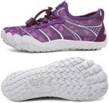 UBFEN Water Shoes for Kids Boys Girls Aqua Socks Barefoot Beach Sports Swim Pool Quick Dry Lightweight Toddler Little Big Kid G Purple 11 Little Kid