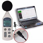 Genex Digital Sound Noise Level Meter with Data Logger - Transfer data to PC with USB - High Accuracy and Instant - With Updated 2024 Software