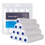 Mister Rui Foam Paint Roller, 10 Pack, 6 Inch Foam Roller, High Density Foam Roller Paint, Mini Foam Paint Roller 6 Inch, Use with All Paints, Painting in Smooth Surface