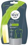 Veet Men's Hair Removal Cream 150 ml with Sponge, Quick & Effective Shower Solution, Hydrating, Dermatologically Tested, Smooth Skin, Easy Application, Ideal for Sensitive Areas
