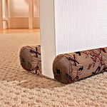 Easylife Double-Sided Draught Excluder for Doors. Tapestry Covered Interior Draught Stopper Cushions that Slides Under Door for Secure Fit to Block Cold and Noise. Length 79cm - Fully Guaranteed |