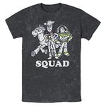 Disney Pixar Toy Story Squad Buddies Young Men's Short Sleeve Tee Shirt, Black, Small