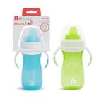 Munchkin 2 Pack Gentle Transition Baby Bottles | 296ml | Green/Blue