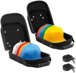 Epesoware Pack of 2 Hat Travel Hard Cases for Baseball Caps - Favorable Hat Storage Organizer with Carrying Handle, Shoulder Strap and Luggage Strap, Protect Up to 10 Hats for Travel Home