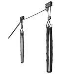 RADD Sportz Kayak Hoist Quality Garage Storage Canoe Lift with 125 lb Capacity Even Works as Ladder Lift Premium Quality, Black