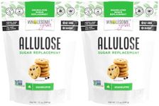 Wholesome Yum Allulose Sweetener - Natural Granulated Sugar Substitute - Keto, Non GMO, Zero Carb, Zero Calorie, Sugar Free, No Aftertaste, Tummy Friendly - Granular Sugar Replacement (12 oz, 2 Pack)