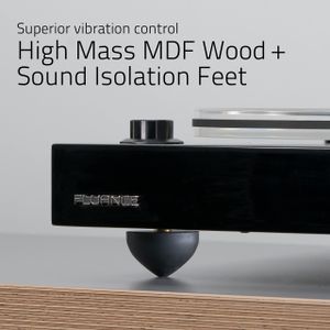 Fluance RT85N Turntable – Walnut Finish, High-Fidelity Vinyl Player