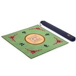 Yellow Mountain Imports Table Cover for Mahjong, Poker, Card Games, Board Games, Tile Games, and Dominoes - Green, 79 centimeters