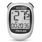 MEILAN M3 Mini GPS Bike Computer, Wireless Bike Odometer and Speedometer Bicycle Computer Waterproof Cycling Computer with LCD Backlight Display for Men Women Teens Bikers Outdoor Cycling