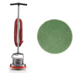 Oreck Commercial 550MC Orbiter Floor Machine (13-Inch Cleaning Path) + 12-Inch Green Cleaning Pad