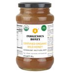 INDIGENOUS HONEY Raw Organic Honey NMR Tested NPOP Organic USDA Certified Pure Natural Unprocessed Original Honey - 500 g Glass Jar (Pack of 1)