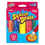 Galt Toys, Squeeze 'n Brush - Five Classic Colours, Brush Tipped Paint Pens, Ages 3 Years Plus