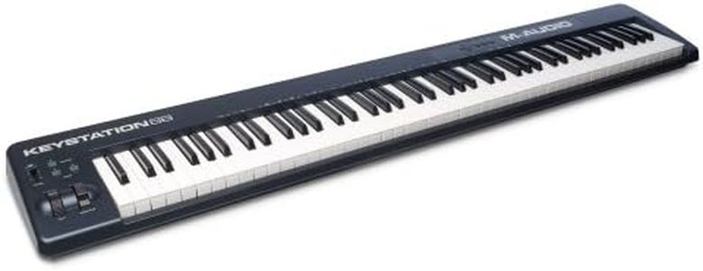 M-Audio Keystation 88 II - 88-Key USB/MIDI Keyboard Controller with Synth-Action Velocity-Sensitive Keys Including Free App Lessons from Melodics and Software