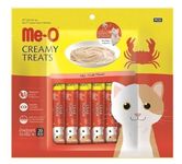 GO FLUX Meo Creamy Treats For Cats, 300G (Flavour: Crab)- 15Gx20 Sticks Pack, All Life Stages