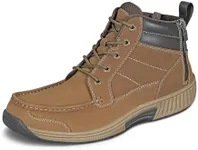 Orthofeet Men's Orthopedic Brown Leather Ryder Boots, Size 9.5