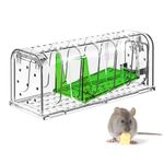 MEKEET Humane Mouse Traps - Live Mice Traps for Indoor Outdoor, Pets and Children Friendly, No Kill Mouse Traps for Indoors Humane for Home, Commercial, Residential, Outdoor