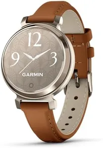 Garmin Lily® 2 Classic, Cream Gold with Tan Leather Band