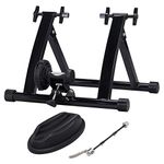 Yaheetech Turbo Trainer Magnetic Bike Trainer Indoor Exercise Bike Trainer Stand Magnetic Resistance Bicycle Training Stand for Mountain & Road Bikes 26'' to 28'' and 700C wheels