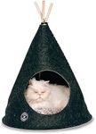 Danish Design Grey Soft Felt Natural One Size Small Dog/Cat Bed Teepee 55x55x64cm