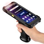 MUNBYN Android Barcode Scanner with Pistol Grip, Android 13, Wi-Fi 6 MUNBYN Mobile Computer Handheld Rugged PDA 5.5 Inch Data Terminal SE4710 Zebra Scanner 4+64GB Bluetooth GPS 1D 2D QR, 086P Pro