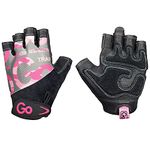 GoFit GF-WLG-M/PC Women’s Premium Leather Elite Trainer Gloves (Medium), Black