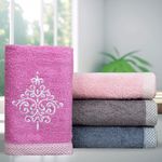 Rangoli 100% Bamboo Hand Towels 500 GSM, Organic Royale Towel for Men and Women Set of 4 | Size 40x60cm Towels for Hand Size Ultra Soft, Super Absorbent & Eco-Friendly Towels for Hand | (Multi)