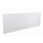 VeeBath Linx Universal Front Side Bath Panel White Gloss Moisture Resistant Wooden MDF with Adjutable Plinth - 1700mm