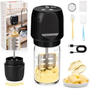 Electric Butter Churn Cordless 8000RPM【5-10 Min High-Speed Butter Maker】