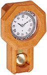 Darice, Timeless Miniature Wood, Pendulum Wall Clock, 0