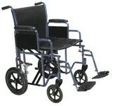 Drive Medical Transport Wheelchair, Blue, 20", 1 Each 1 count