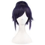 MapofBeauty 12"/30cm Ponytail Lovely Cosplay Wig (Blue/Black Red)