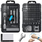 FANACAN 160in1 Precision Screwdriver Set, Magnetic Small Screwdriver Set, Electronic Repair Tool Kit, Compatible with iPhone, MacBook, Laptop, PC, Tablet, Phone, Computer, PS4, PS5, Switch (Grey)