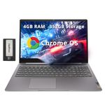 Lenovo Ideapad 3 15.6" FHD Chromebook, Intel Celeron N4500, 4GB RAM, 352GB Storage (64GB SSD+288GB Docking Station Set), ‎Intel UHD Graphics, Full Size Keyboard, Chrome OS, Artic Gray