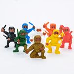 Mini Ninja Gaming Action Figures - Ninja Party Supplies - Ninja Kids Party Favor and Birthday Gift - Ninja Accessories - Easter Egg Fillers - Ninja Birthday Cake Topper - 50pcs