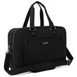 BAGSMART Weekender Bag Travel Duffle Bag Large Carry On Overnight Bag Carry On Bag for Personal Items, Black, 27L