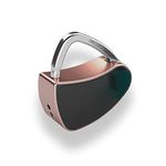 Fingerprint Padlock, Smart Lock with Keyless Biometric, Colorful, Fashionable Lock, Compact Lock, Summer Gift, USB Rechargeable. (Vivid Rose Gold)