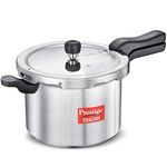 Prestige Svachh Aluminium Outer Lid Pressure Cooker, 7.5 L - Deep Lid for Spillage control, Silver