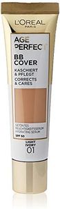 L'Oréal Paris Age Perfect BB Cream 01 Light Ivory, light-weight, Infused with hydrating serum, Vitamin B3, SPF 50