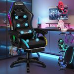 ELFORDSON LED Gaming Chair with 8-P